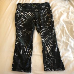 Palm print yoga pants
